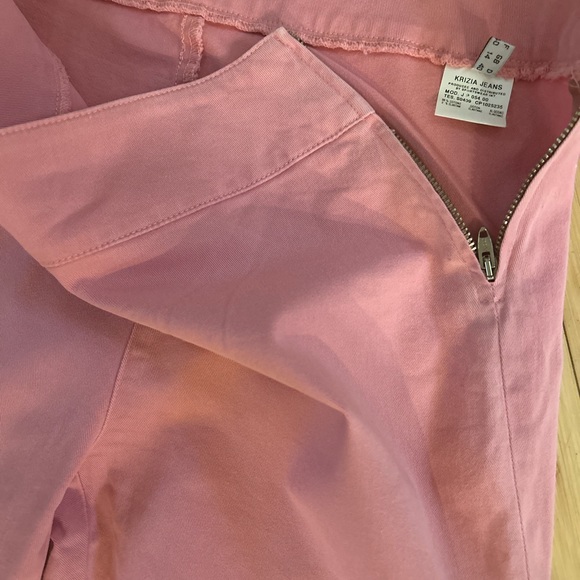 Krizia Jeans US size 10 stretch side zipper pink - Picture 4 of 6